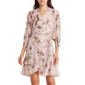 Allsaints Floral Wrap Dress